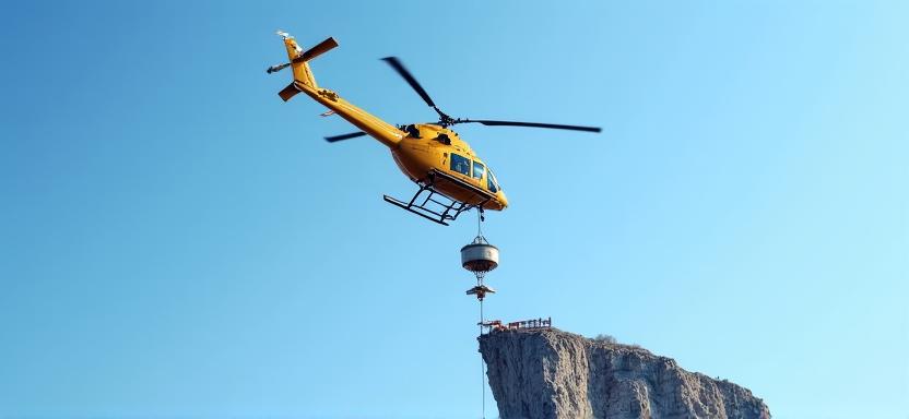 Eliporto su picco isolato